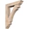 Ekena Millwork Merced Traditional Smooth Bracket w/ Offset Brace, Douglas Fir, 7 1/2"W x 36"D x 44"H BKT0806X36X44MRC01SDF - alternate 1